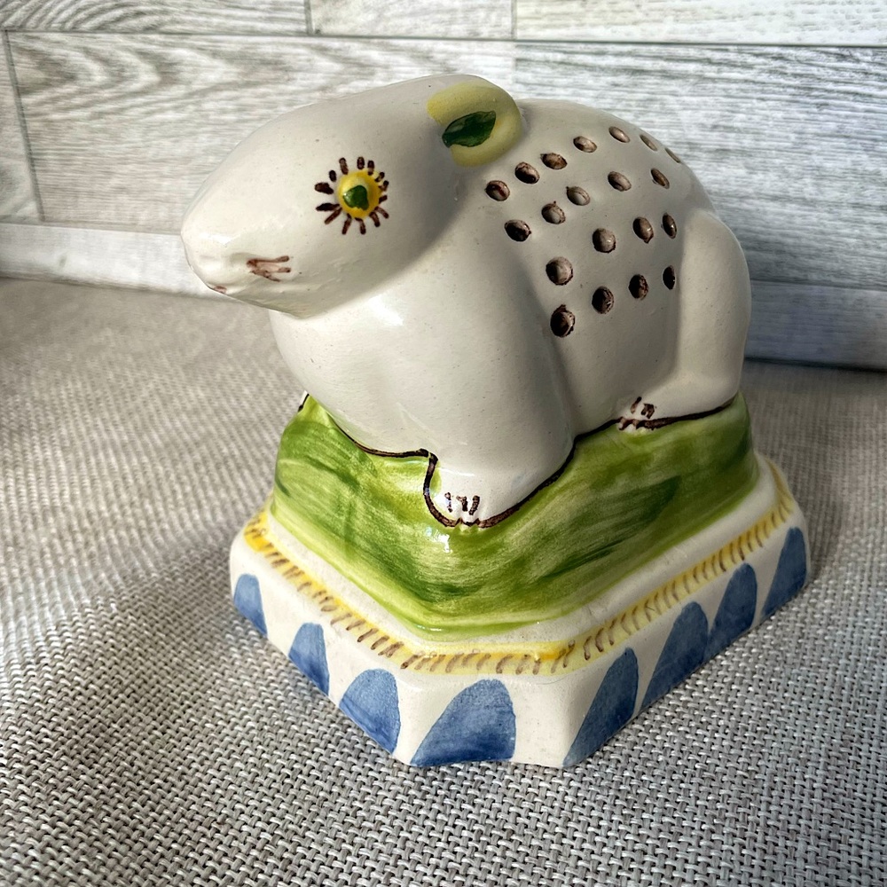 Vintage Bunny Pomander Diffuser Handmade, Hand Painted & Signed-Made in Portugal - Picture 2 of 9